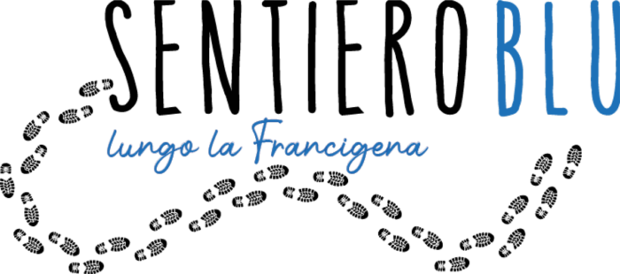 logo dell'iniziativa Sentiero Blu lungo la via Francigena